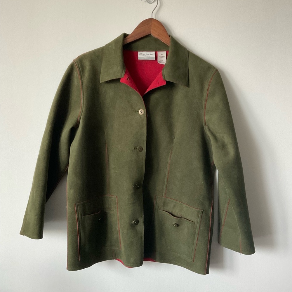 Red/green utility jacket